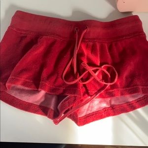 Red Hardtail Shorts